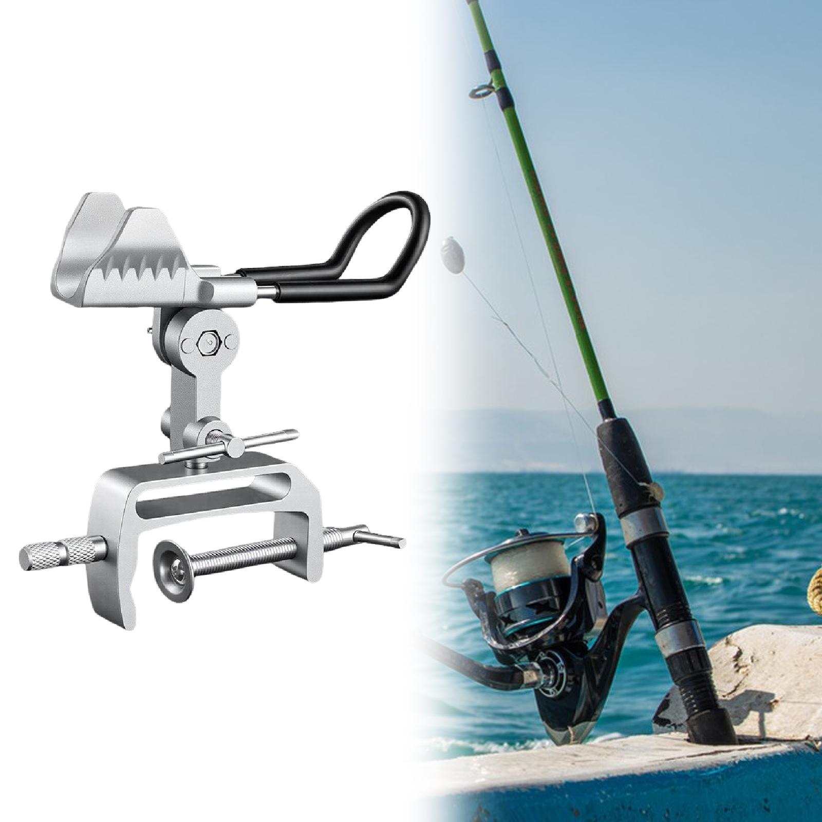 Fishing Kayak Rod Holder - Bootsangelrutenhalter, Klemmbefestigung, verstellbar, aus Aluminiumlegierung, rutschfeste