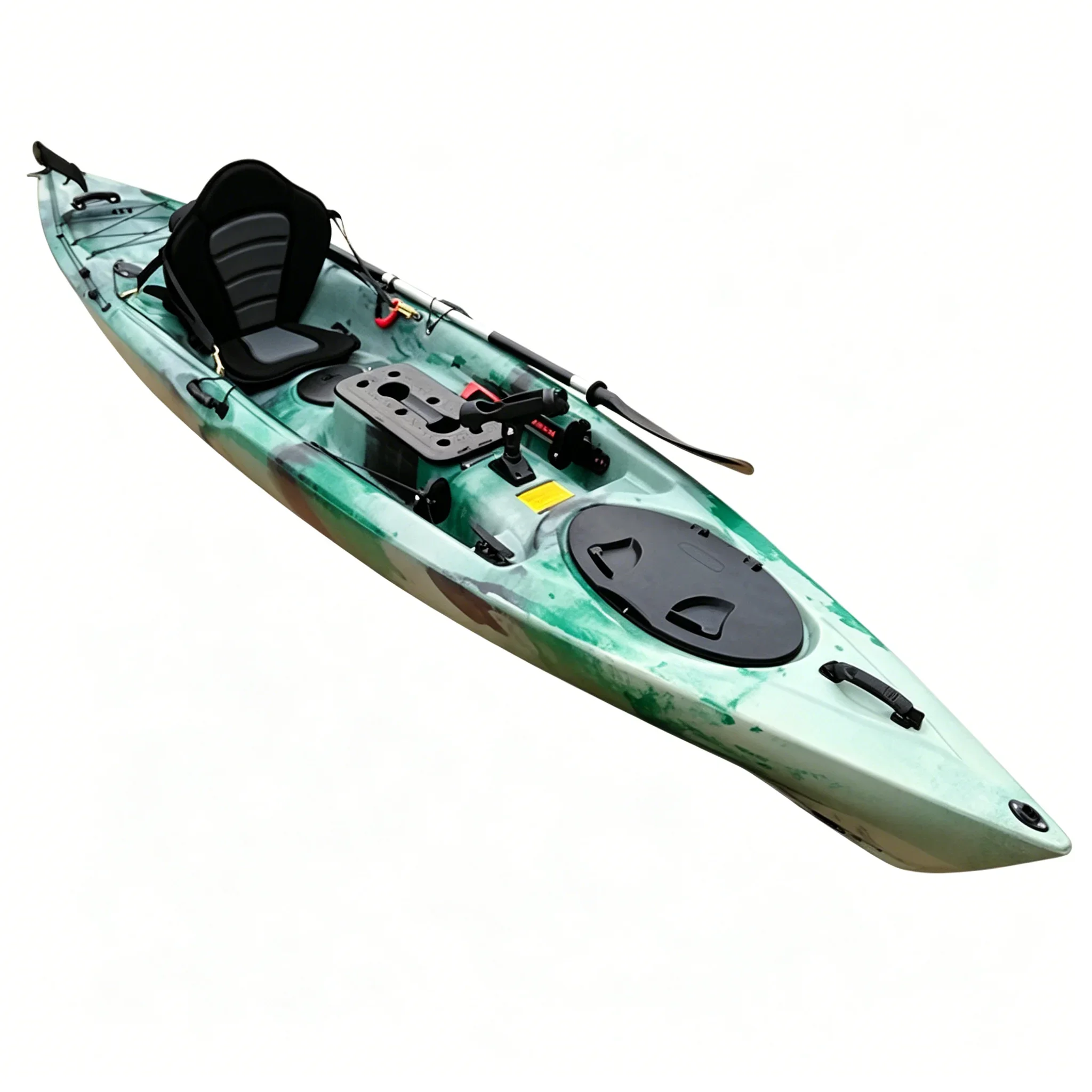 Fishing Kayak Rod Holder - Einpersonen-Kajak aus Polyethylen mit Pedalantrieb, robustes