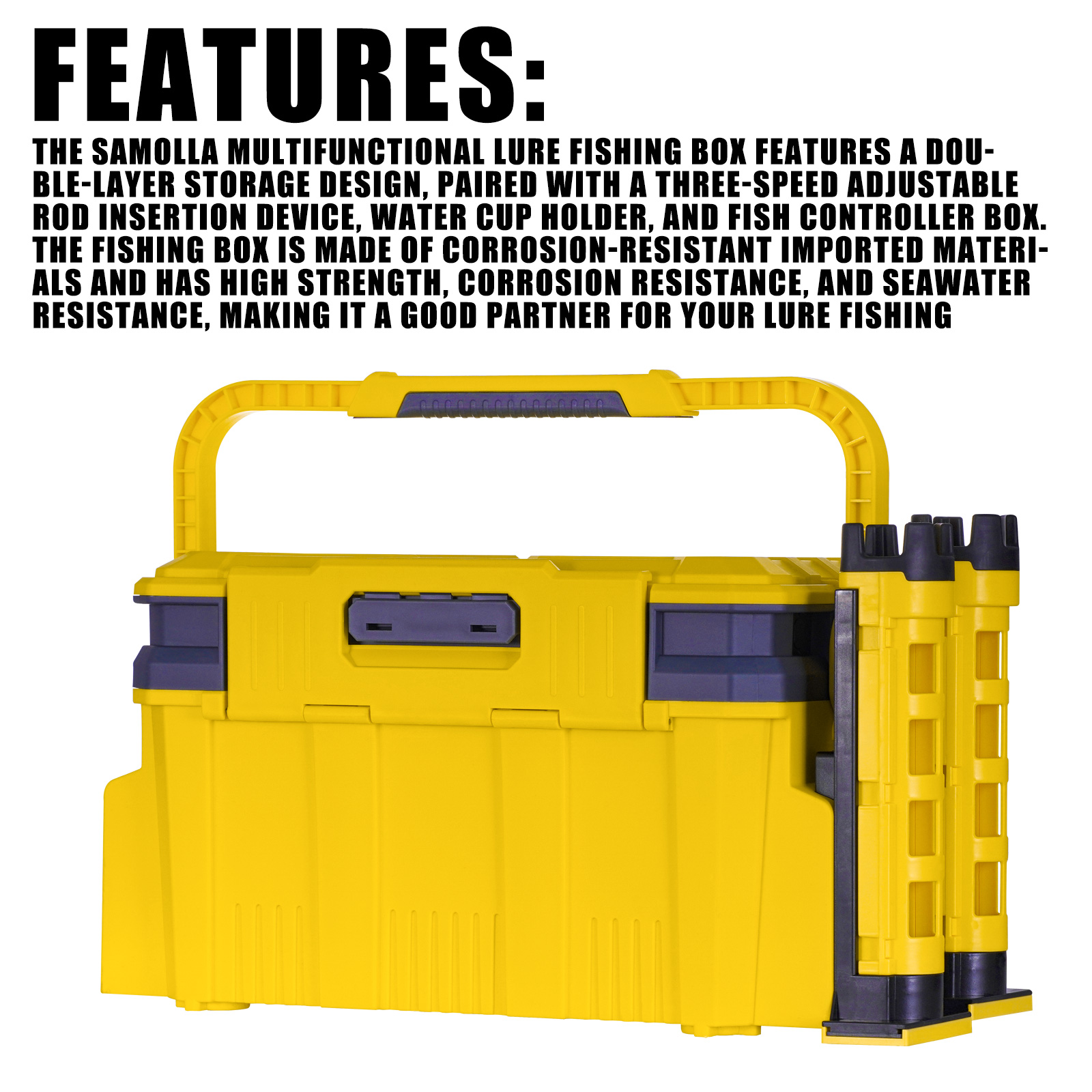Neue große Angel box Anzug 19, – Fishing Kayak Crate Bewertung und Preis