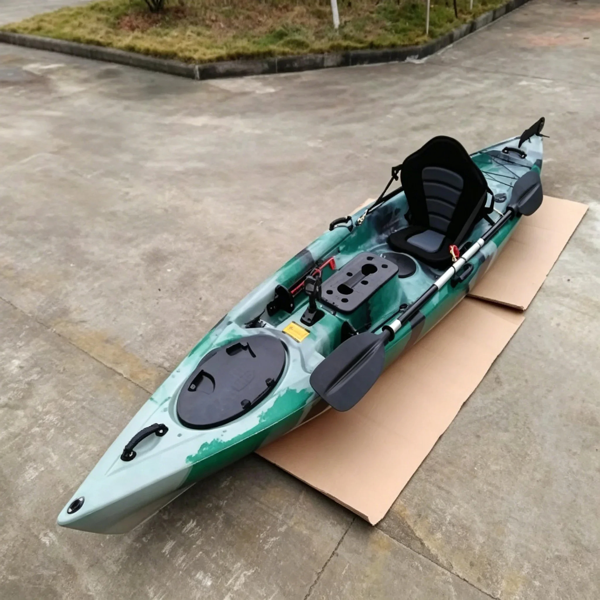 Einpersonen-Kajak aus Polyethy – Fishing Kayak Rod Holder Bewertung und Preis